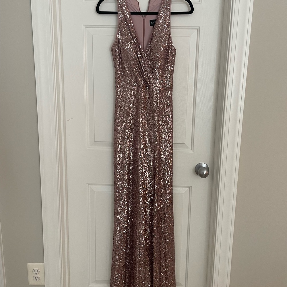 NWT Long Pink Sequin Dress